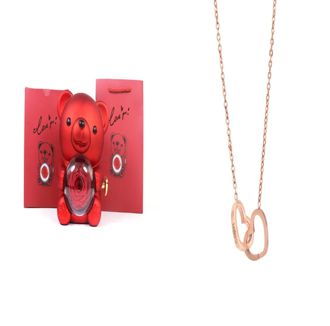 Double Heart Necklace