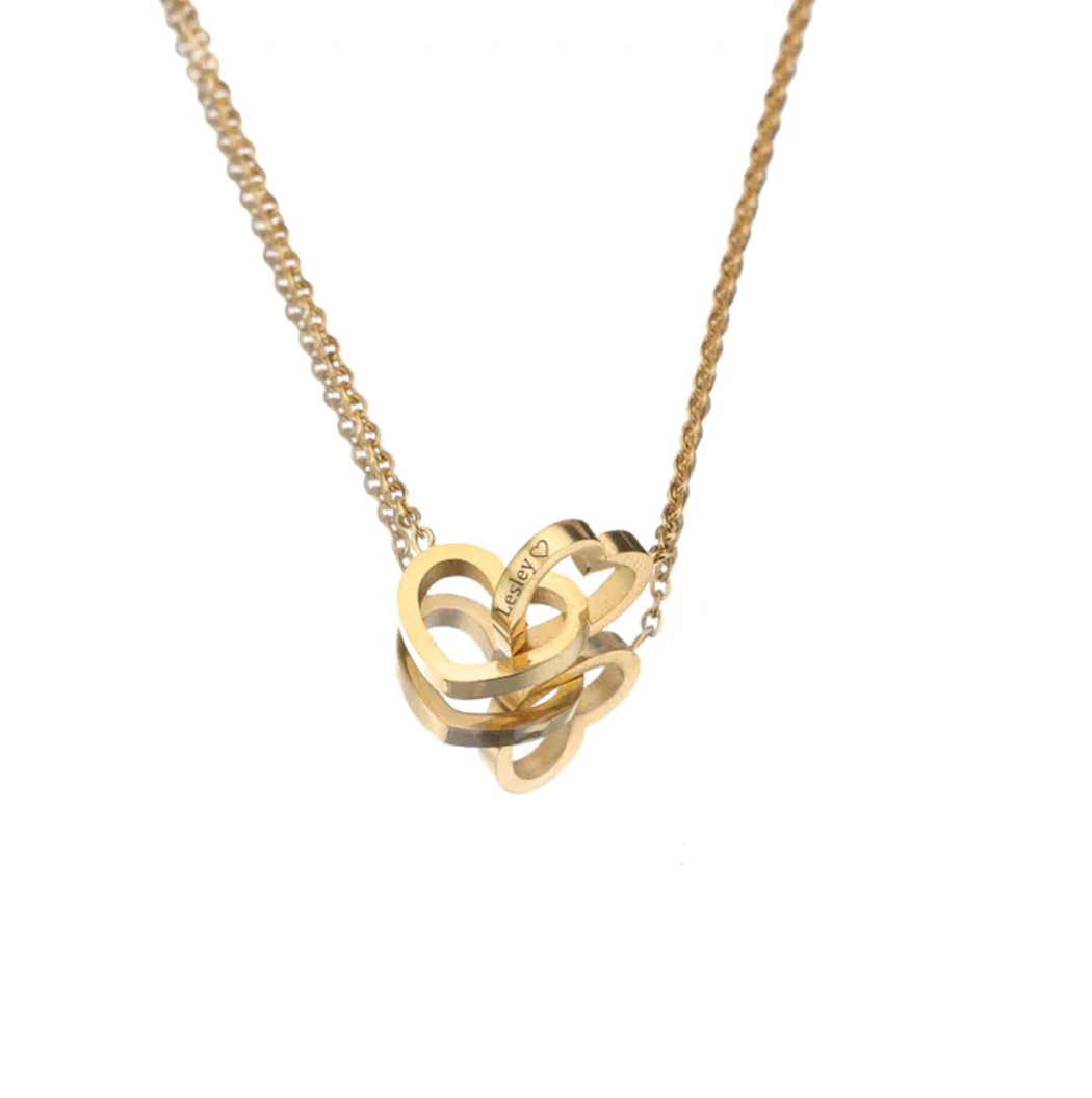Double Heart Necklace