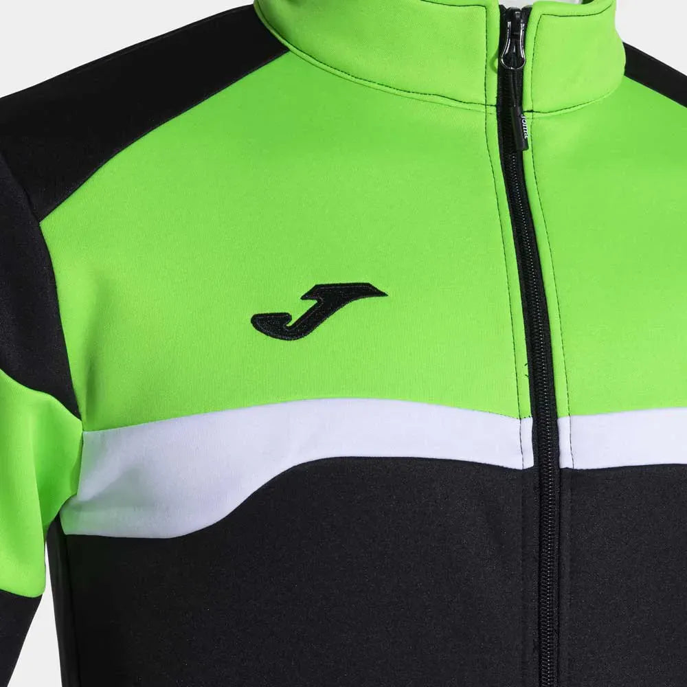 Danubio III Elite training Tracksuit European Style Slim-Fit - Black/Fluo Green - Joma
